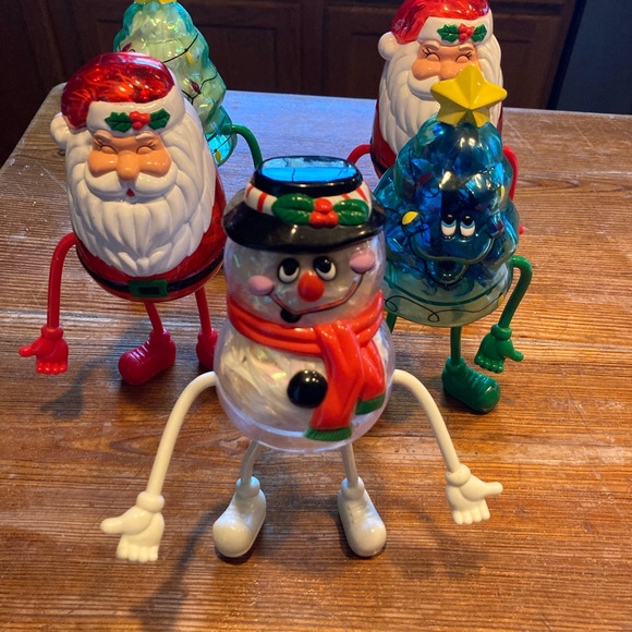 Five vintage Christmas opposable figurine candy holders - Picture 2 of 9